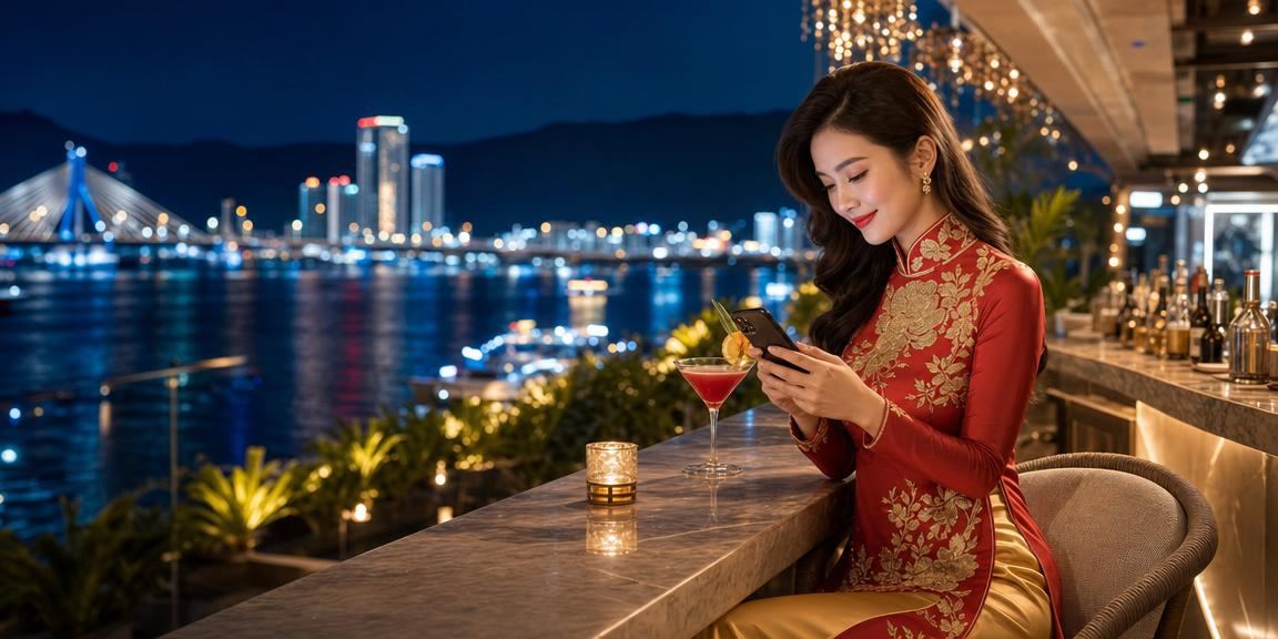 Người dùng tại Đà Nẵng truy cập tài khoản VIP 2960 an toàn trên điện thoại bên bờ biển